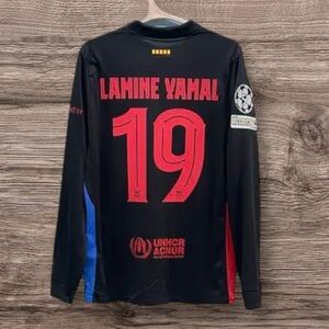FC Barcelona Lamine Yamal Long Sleeve‎ Nike Soccer Jersey Mens NWT ⚽️🔥💯